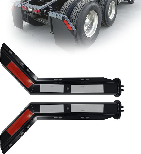 Angled mud flap hangers - 1/8",
