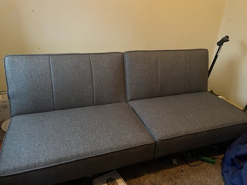 Grey futon great condition - grey,